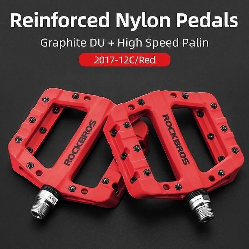 超轻密封轴承自行车自行车踏板自行车尼龙公路小轮车踏板平平台自行车零件配件摩托车护膝和护腿板