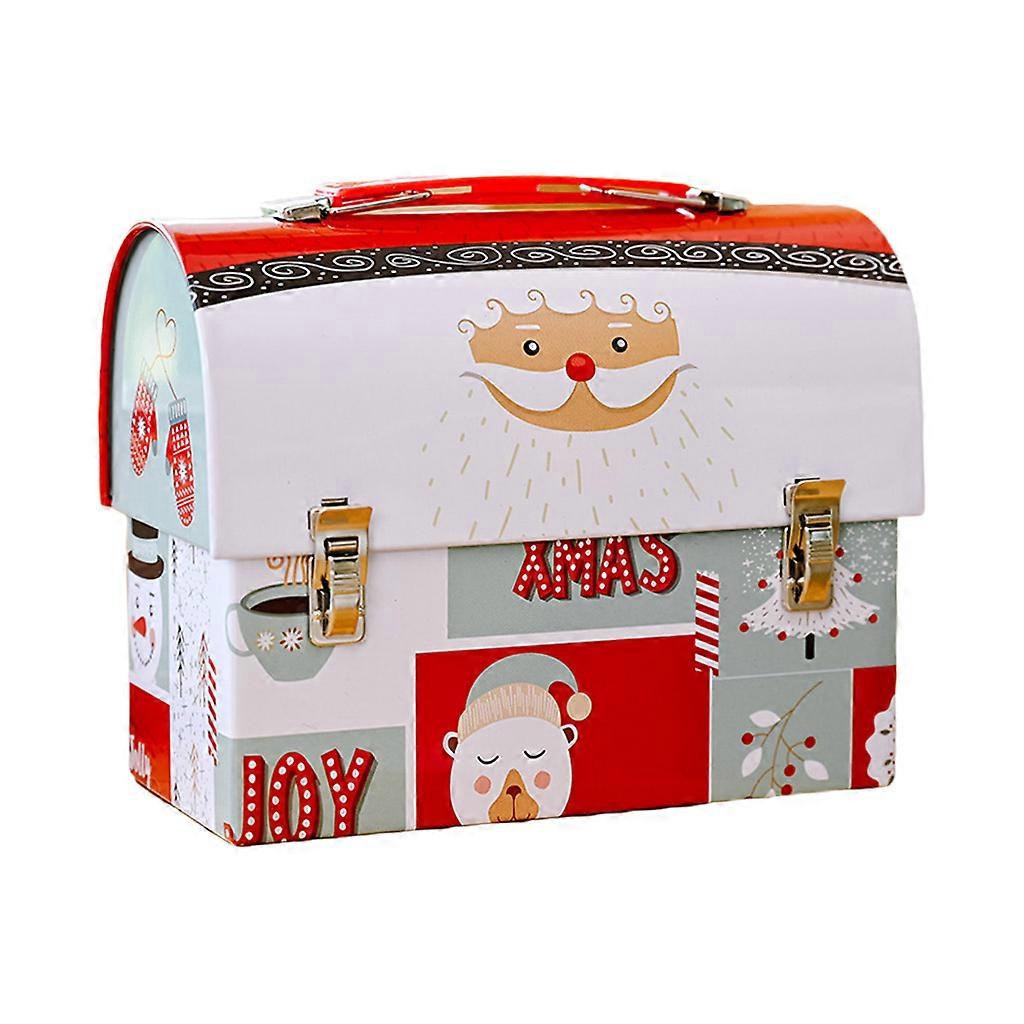 Christmas Gift Box Cookie Candy Containers Iron Box for Candy Money Storage