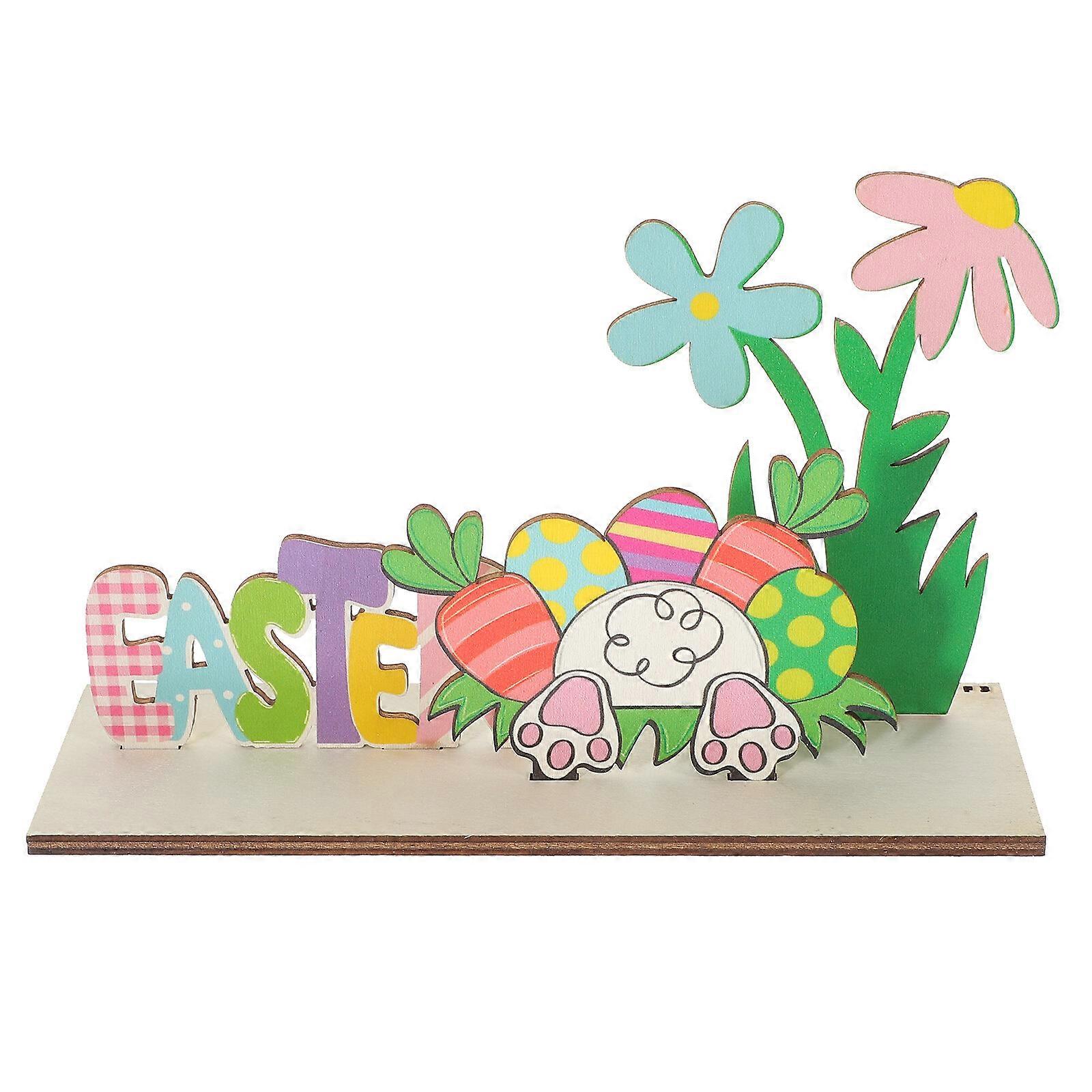 1 Set of Easter Centerpieces Easter Table Sign Easter Table Ornament Home Decor