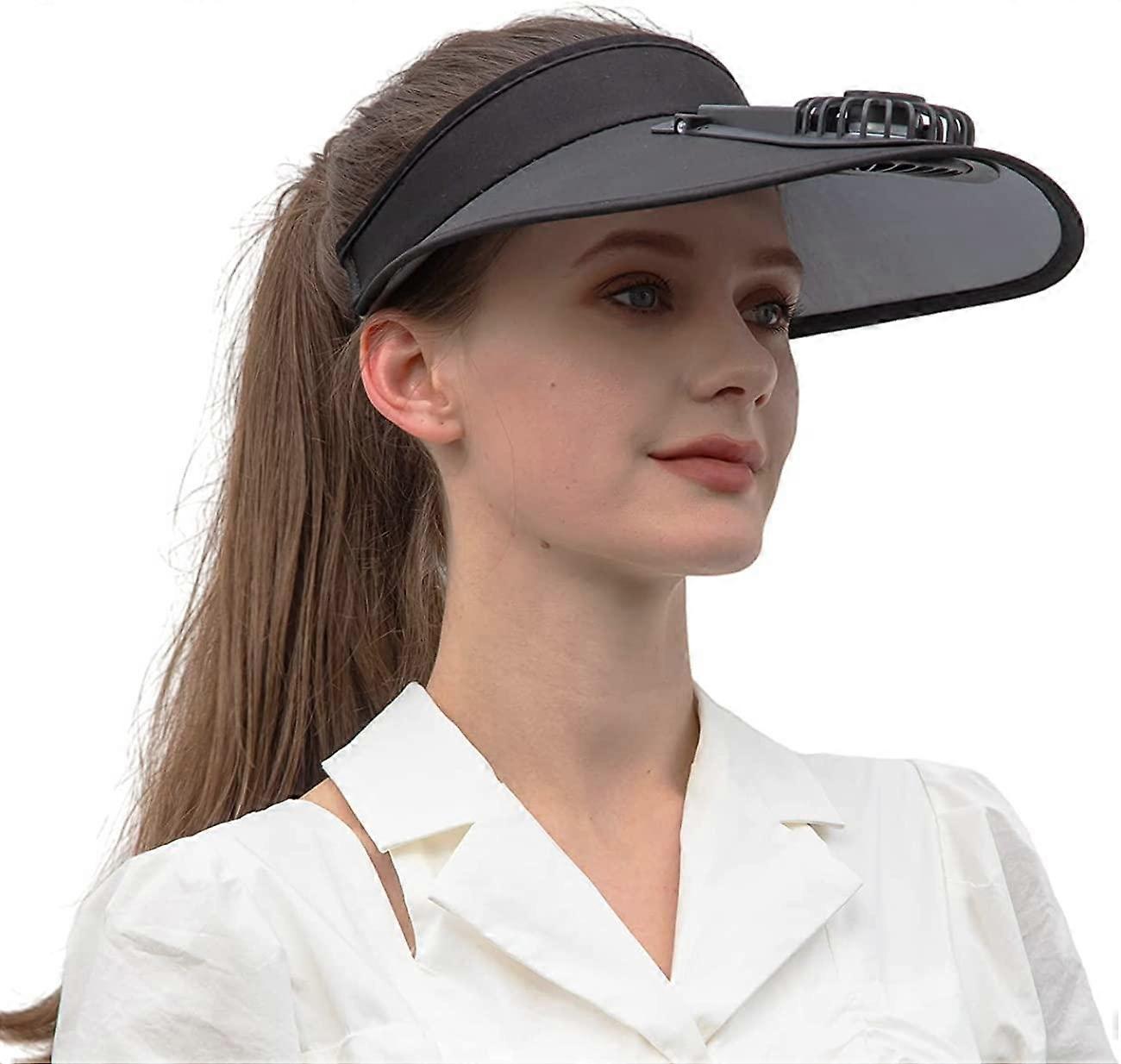 Sun Visor Hats with Fan, Three Speed Adjustment