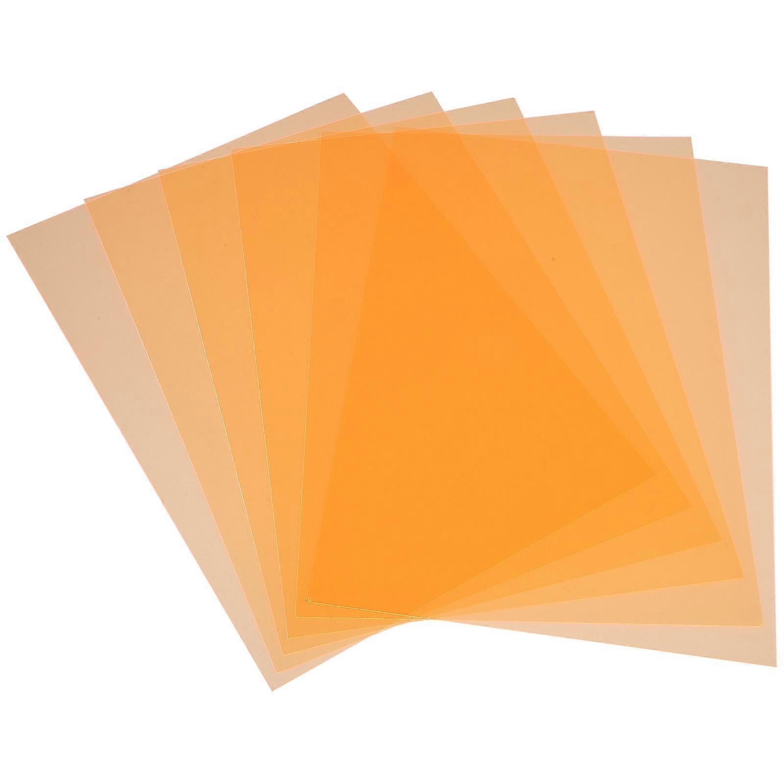 6pcs Light Diffuseur Sheet Colored Light Gels Colored Sheets Light Gel Filter Sheet