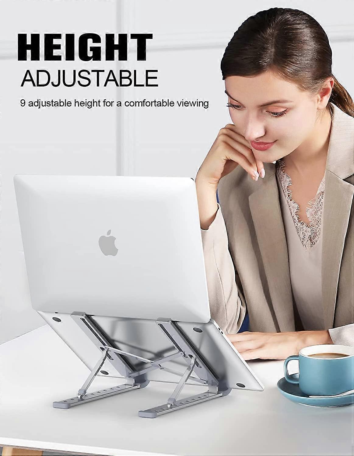 Desktop Laptop Stand, Computer Cooling Pad, Ventilated Laptop Stand.