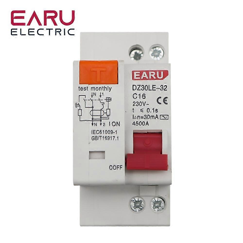 DZ30LE DZ47LE EPNL DPNL 230V 1P+N Residual Current Circuit Breaker With Over And Short Current Leakage Protection RCBO MCB 6-63A