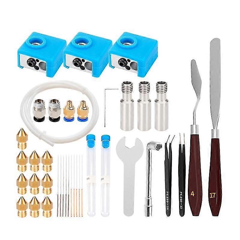 3d Printer Nozzle Printer Head Consumables Cleaning Tool Trimming Repair 43pcs
