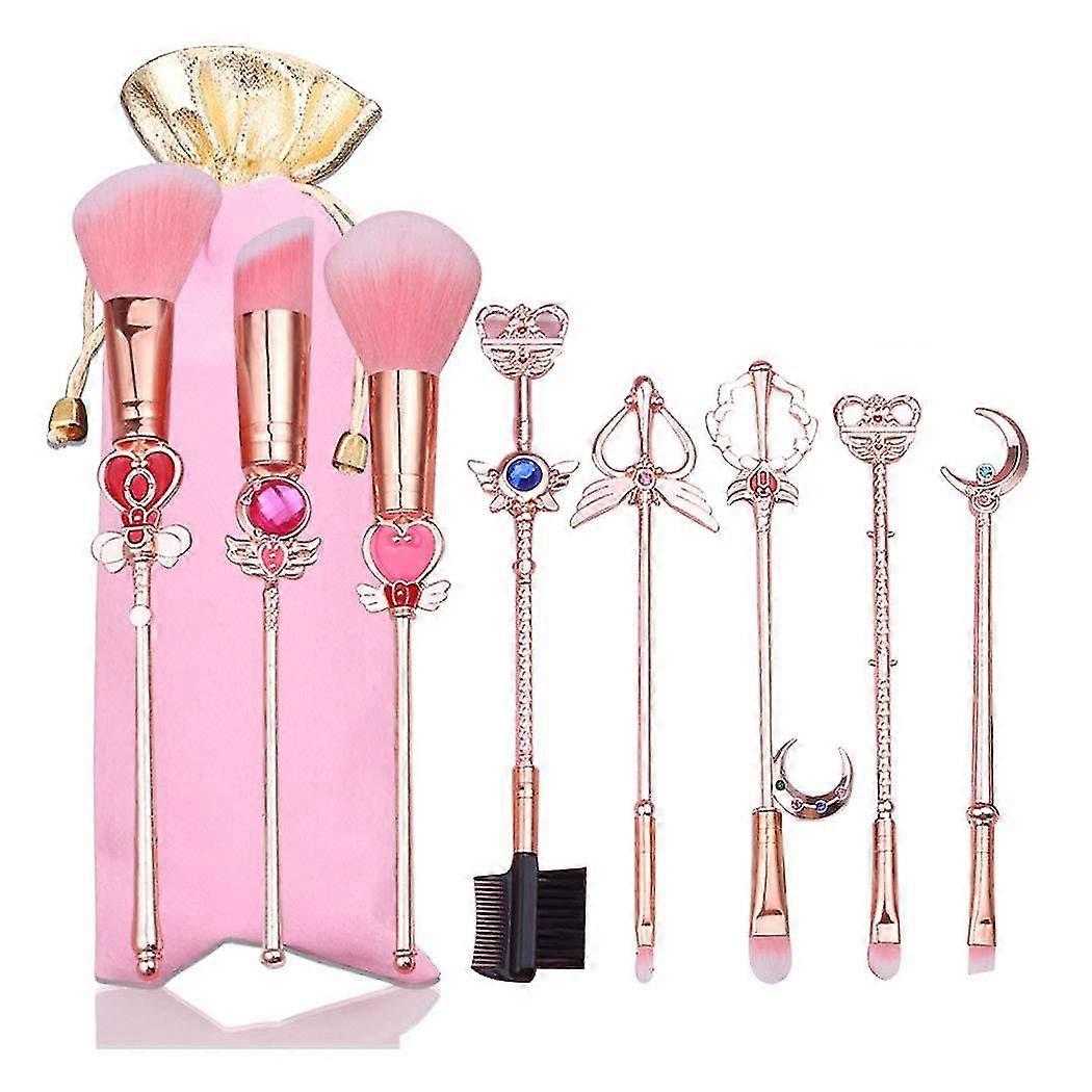 8pcs Makeup Brushed Set Sailor Moon Cosmetic Brush Kits