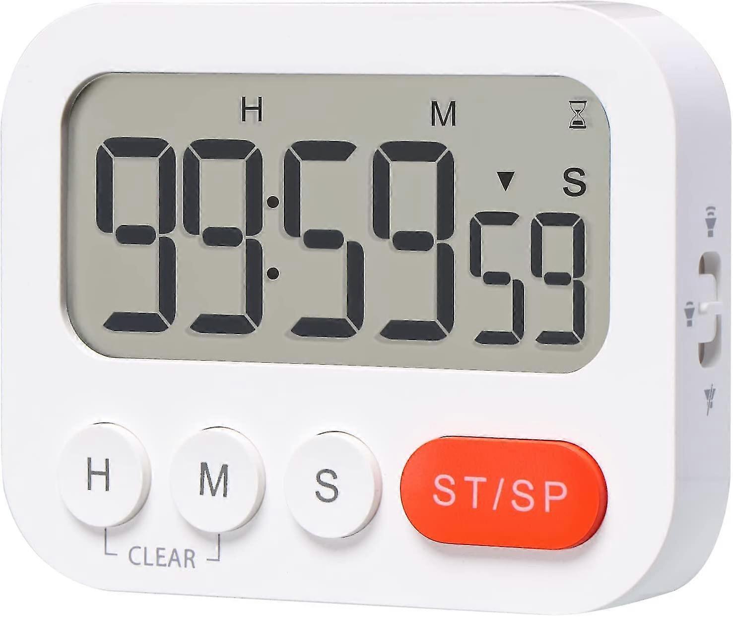 Digital Kitchen Timer Clock - Big Screen Countdown Cooking Timers Magnetic With