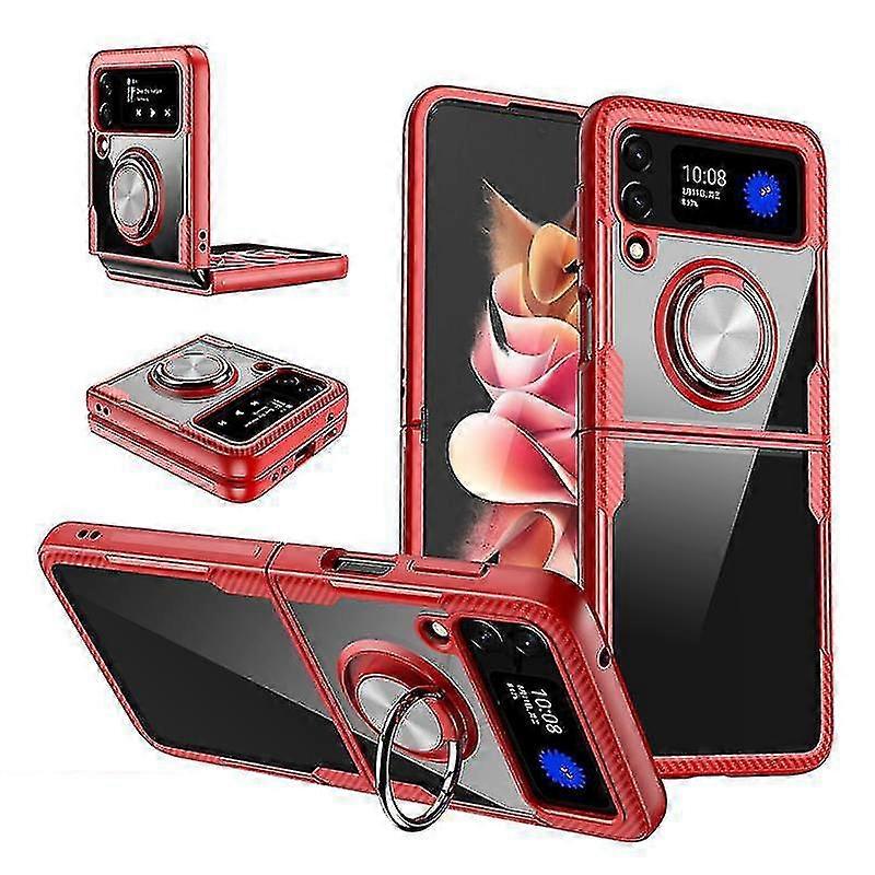 For Samsung Z Flip3 Phone Shell Ring Bracket Anti-fall Hard Shell Protective Cover