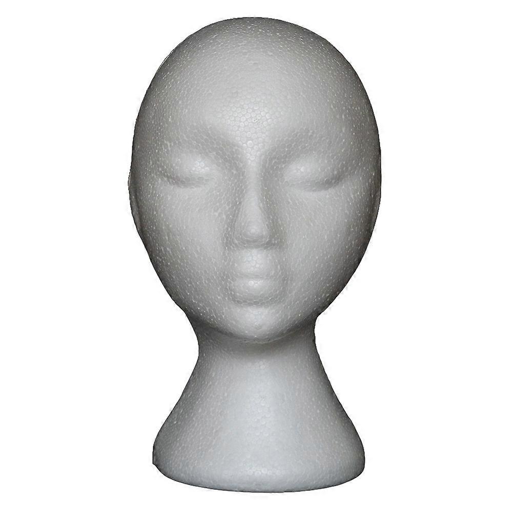 Mannequin Head Non-slip Abstract Foam Manikin Head Model Wig Hair Glasses Display Stand for Indoor