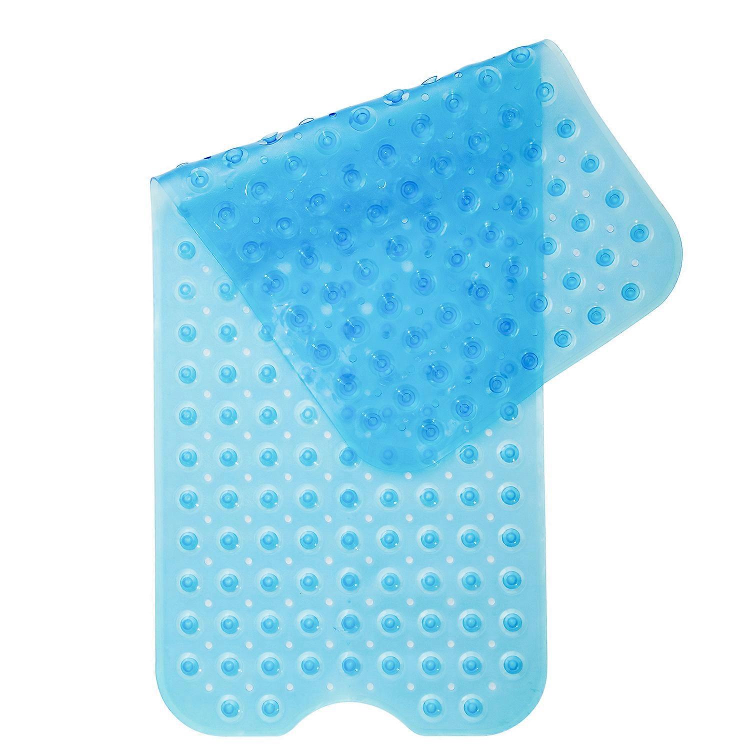 Non Slip Bath Mat, Mildew Proof, Extra Long, Antibacterial, BPA Free, Latex Phthalate Free, Machine Washable, Kid Friendly Blue