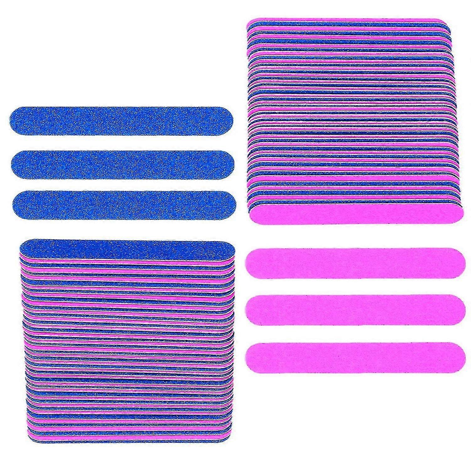 100 Pcs Double Sided Emery Board-nail Buffer Files