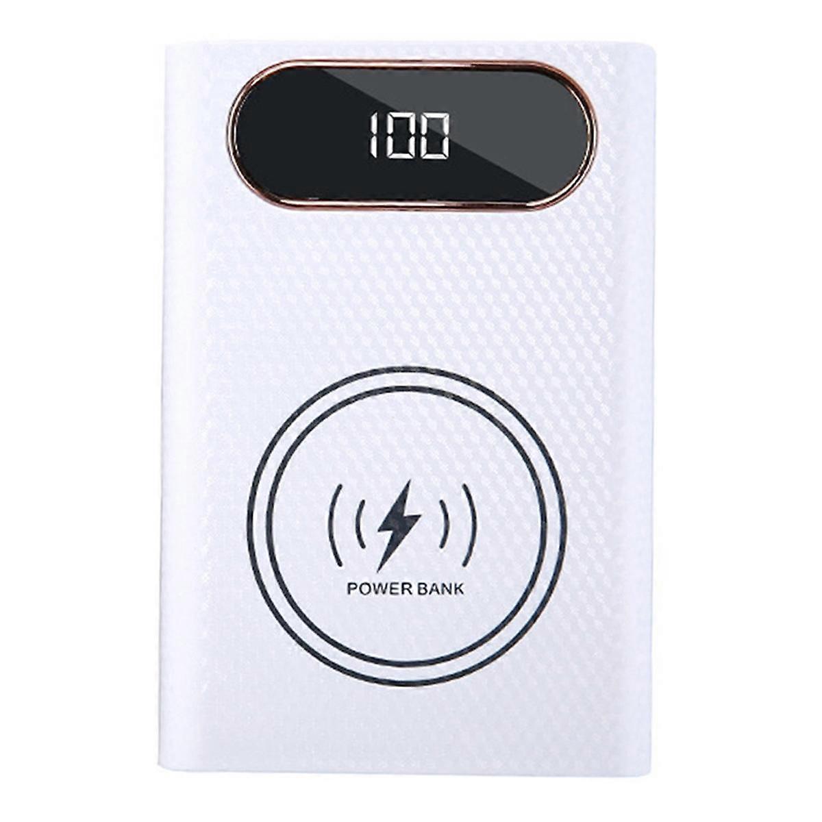 Wireless DIY Shell 21700 Battery Storage Box Quick Charge 22.5W Detachable Power Bank Case Without