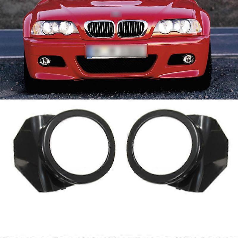 Car Front Fog Light Frame cover trim For BMW 3 series E46 M3 2001-2006 Fog Lamp Grill Frame Panel Cover Foglight Grill
