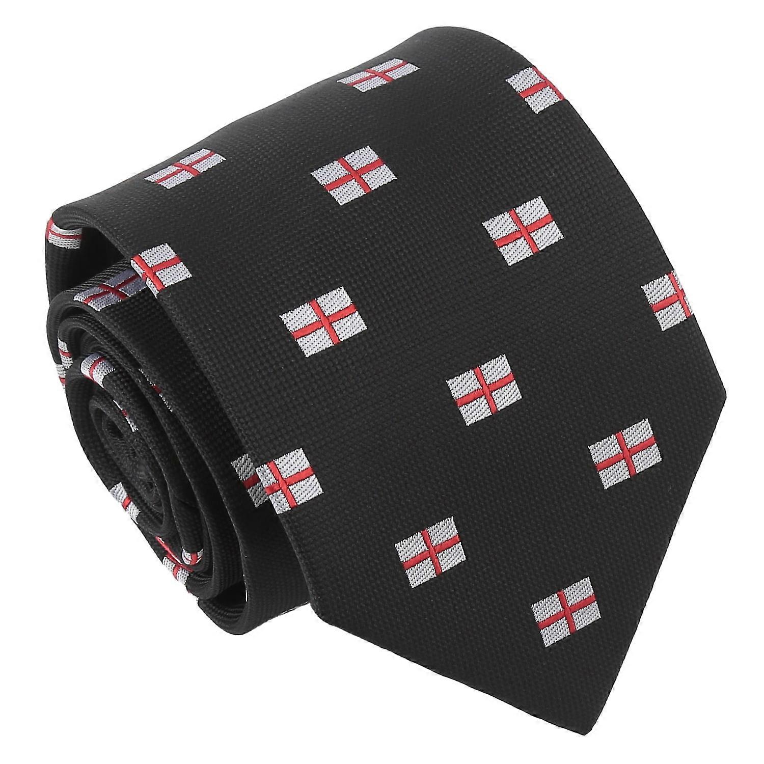 Black St Georges Flag Tie