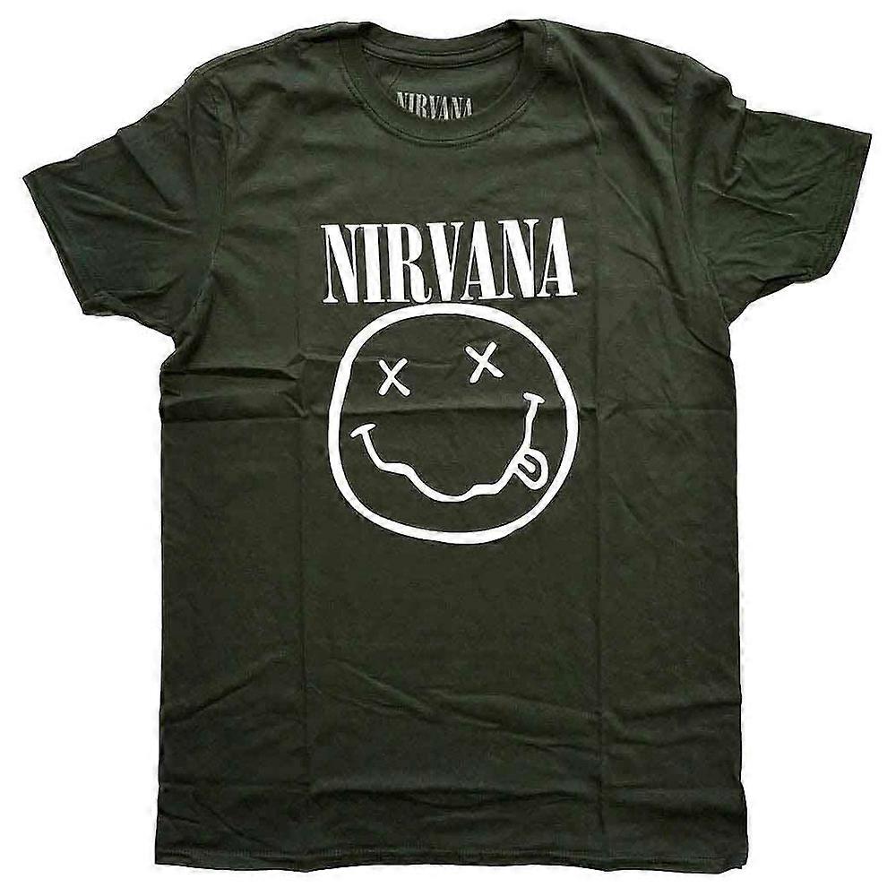 Nirvana White Grunge Face T Shirt