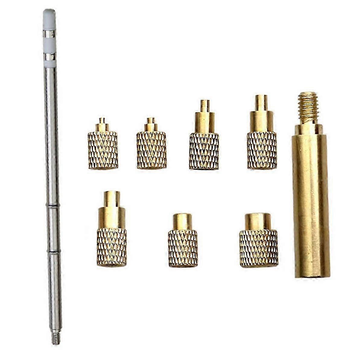 Heat Insert Nut Iron Tip T12 Soldering Iron Tip Insert Internal Thread Tip M2-m8 Brass Hot Nut Insertion Kit
