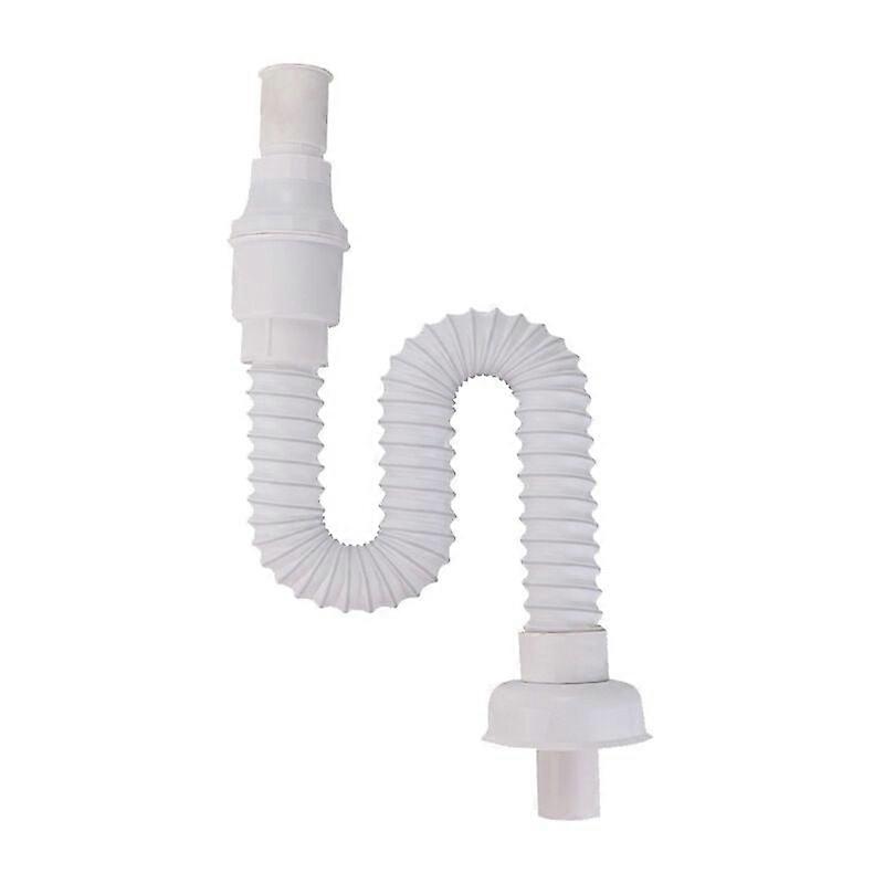 Water Drain Hose, Basin Siphon plus 4 Hose Clamps Suitable for Dishwasher Basins and Sinks, Dishwasher Drain Hose Uses Expandable Design (42cm-80cm)