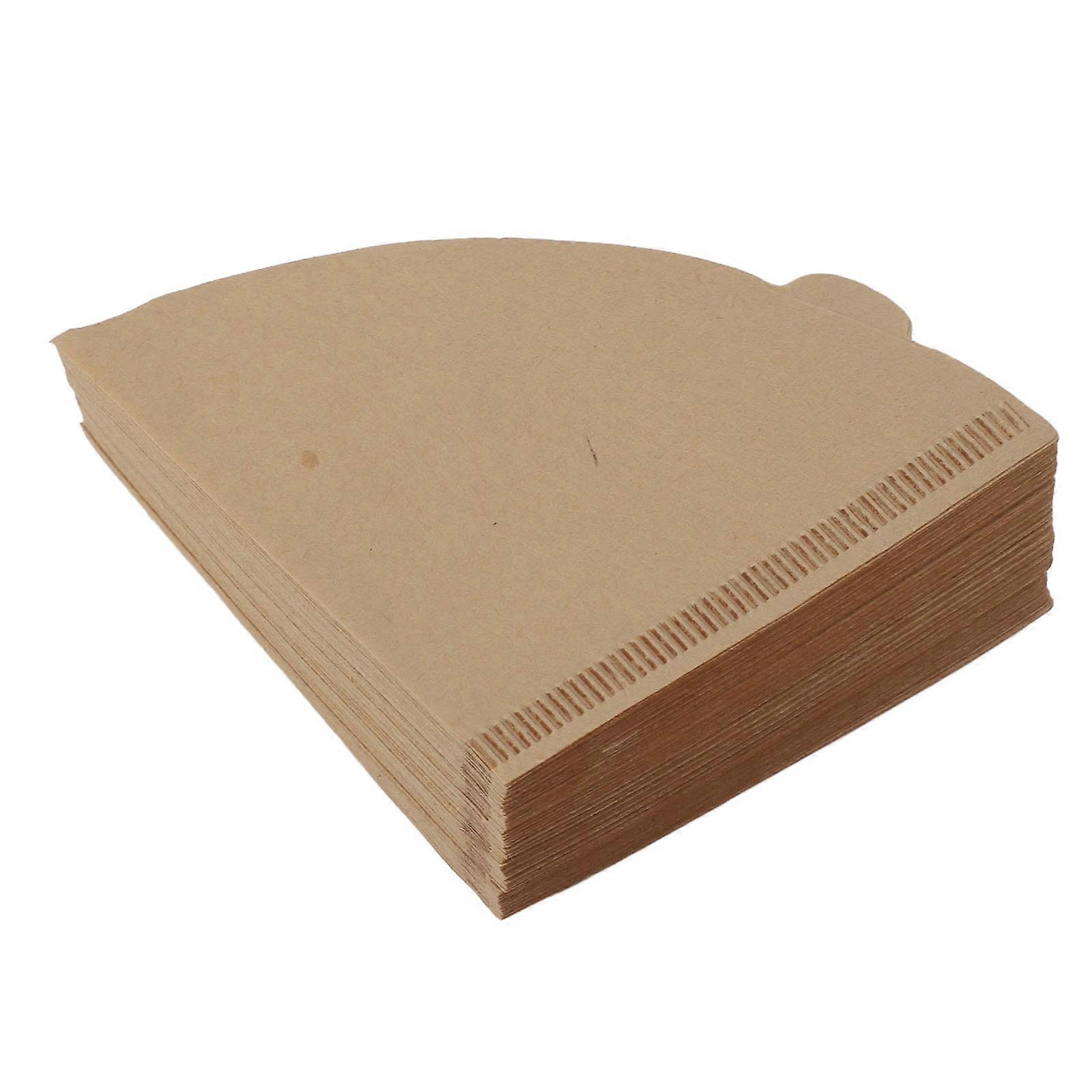 100pcs Coffee Filters Soft Texture Wood Pulp Coffee Filter Paper Cone for Drip Coffee Maker