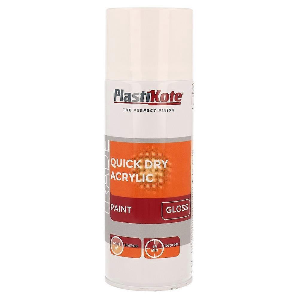 Quick Dry Acrylic Gloss White 400ml Smooth Gloss Finish for DIY Projects