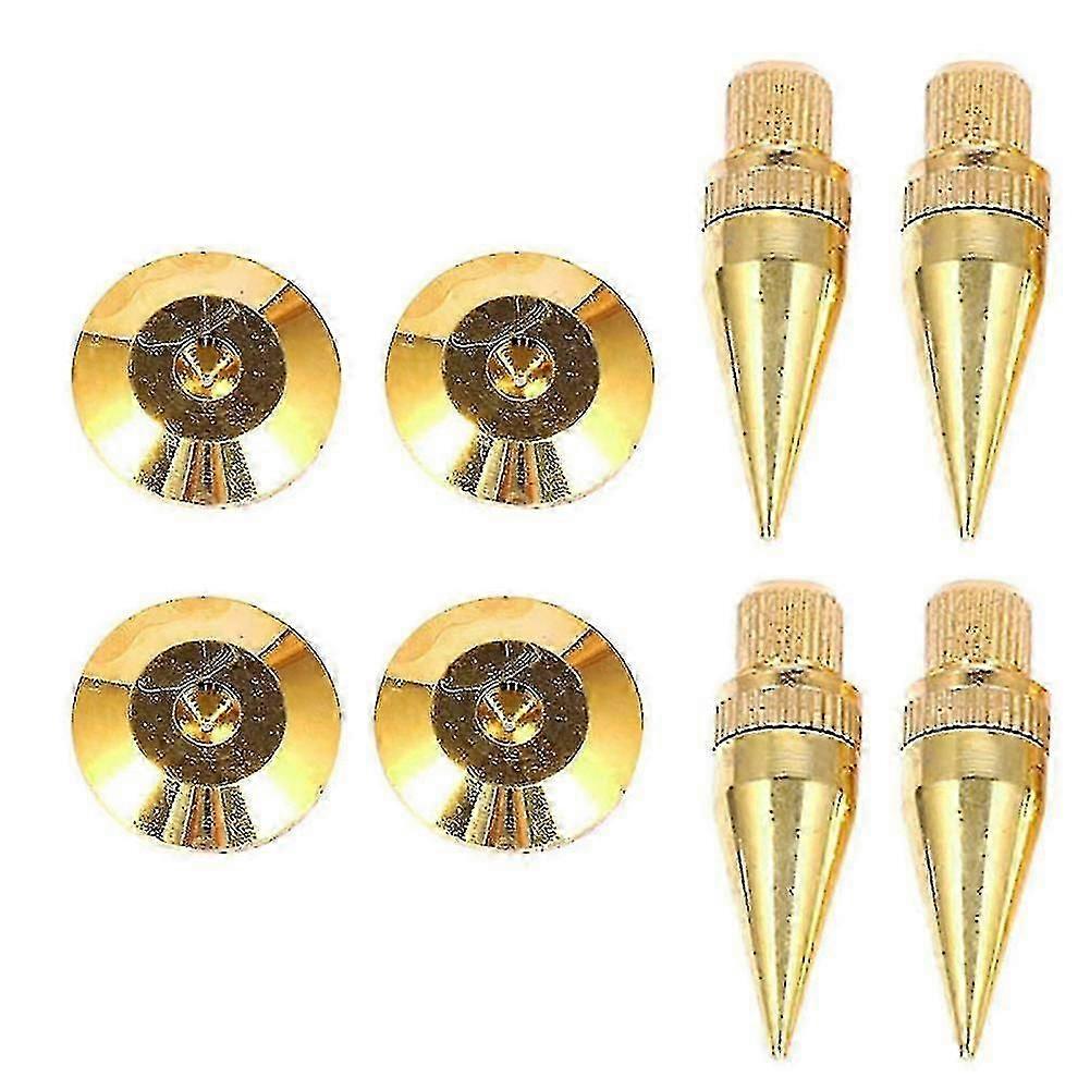 4pcs M6 36mm Gold Plated Copper Isolation Spike Base Pad For Speaker Amplifier