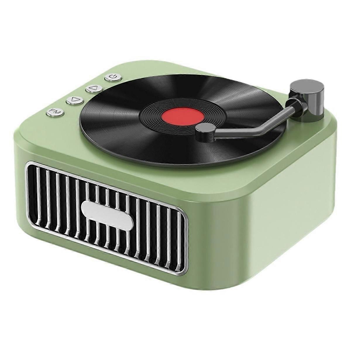 Retro Bluetooth 5.3 Speaker 18th Century Phonograph Style Speaker 360 Stereo Sound Vinyl Record Gr