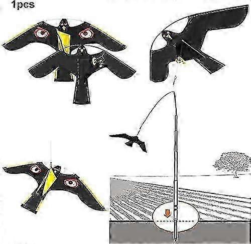 Flying Hawk Bird Scarer: Repeller Kite For Garden, Scarecrow For Yard And Home - Farm Prot Walkbee