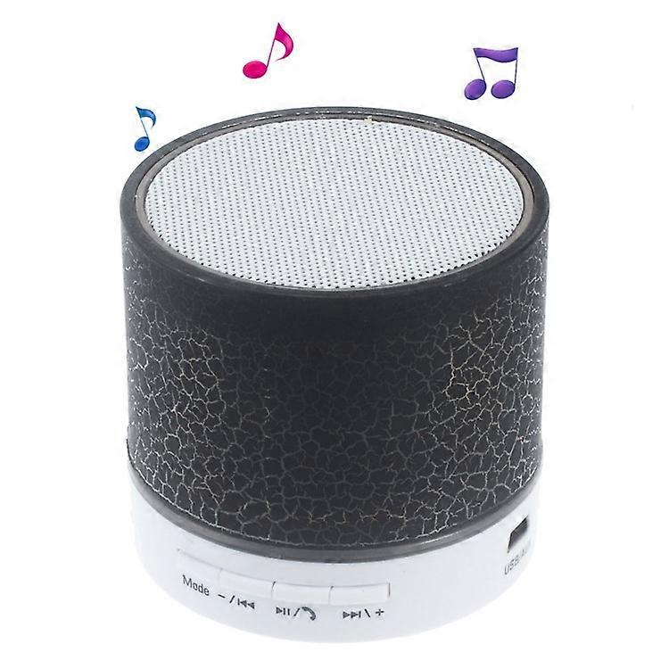 Crack Pattern A9 Stereo Bluetooth Hands-free Speaker with LED Lights Support TF Card