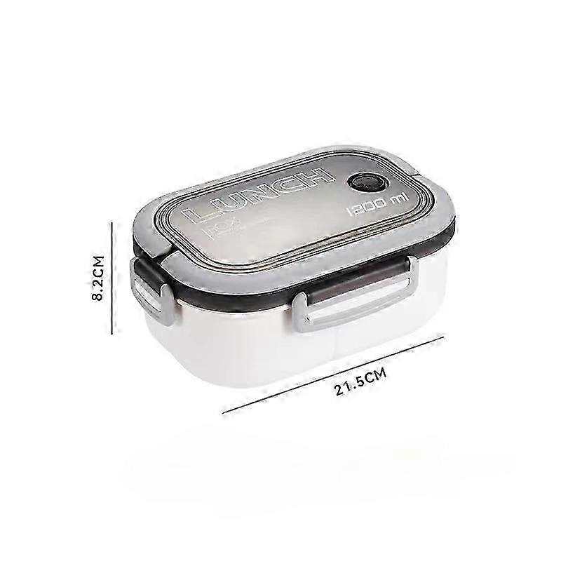 Portable Double-layer Lunch Box with Fork & Spoon for SMTX - Microwave-Safe, Ideal for Picnics