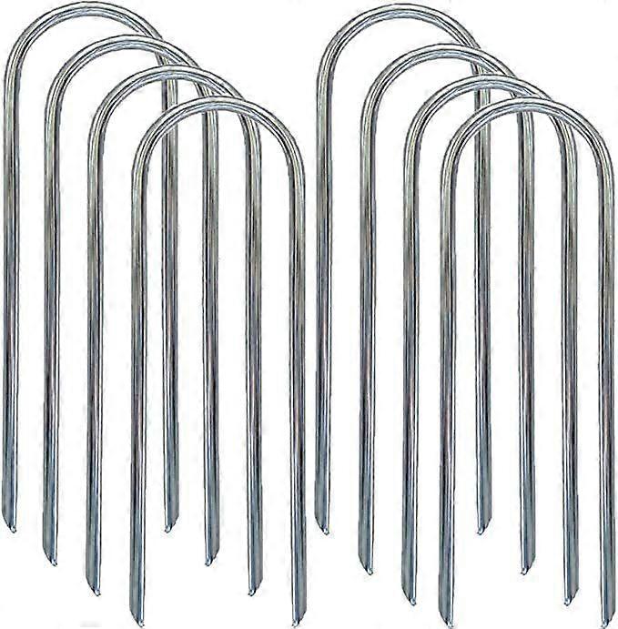 8pcsトランポリンステークU字型アンカーヘビーデューティメタル固定釘