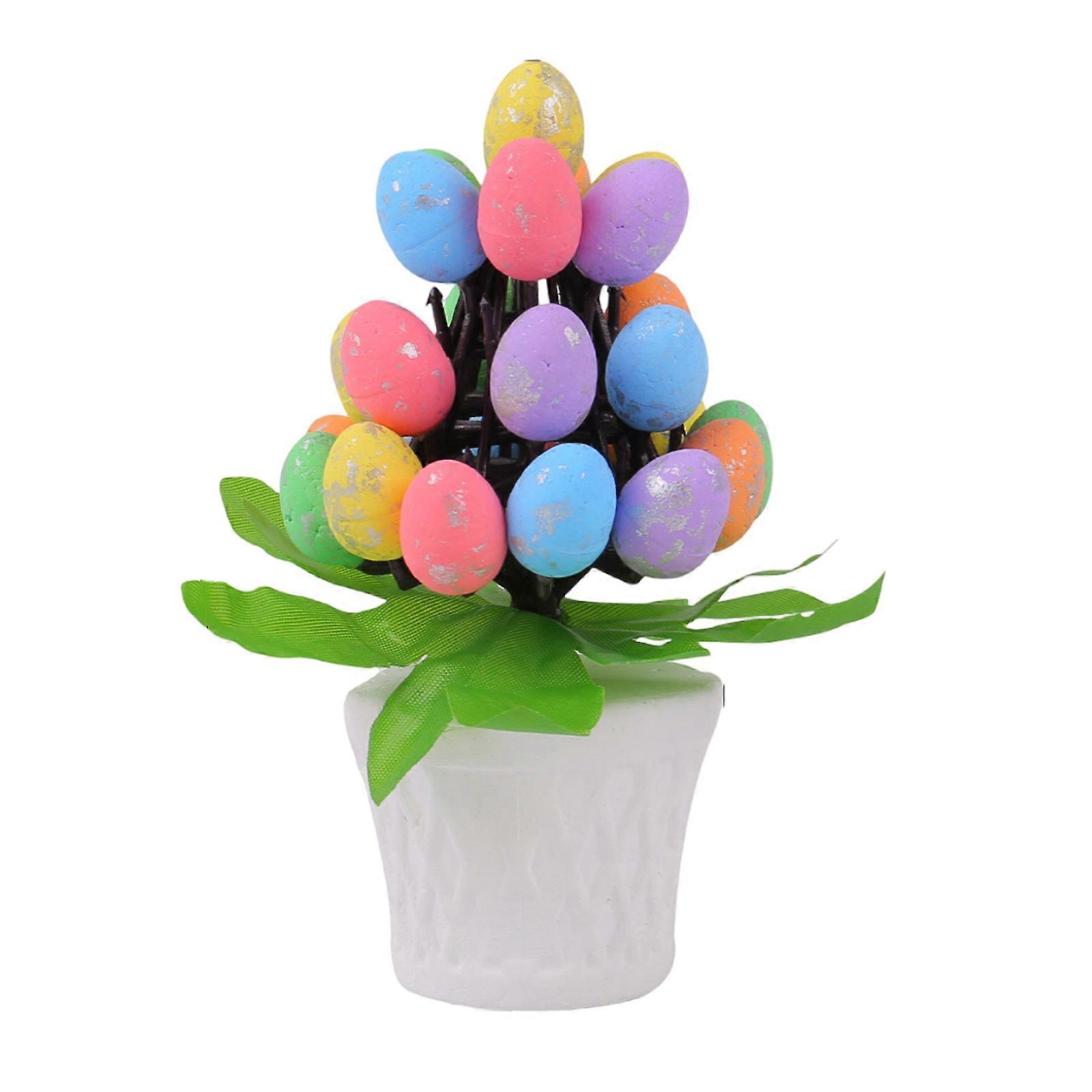 Durable Easters Eggs Potted Decoration Durable Easters Eggs Vase Accent Display Decoration For Seasonal Home Styling