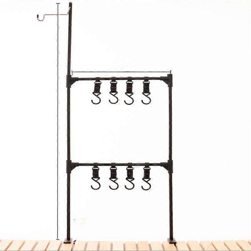 INF Camping Lantern Stand with Storage Rack E