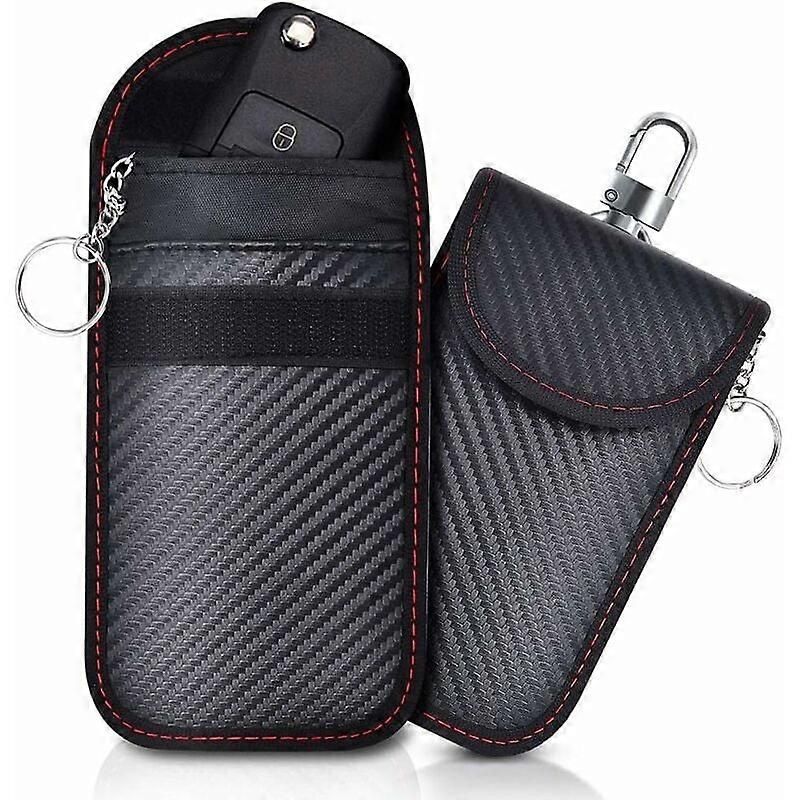 Advanced RFID Technology Trusted Protection, Portable Faraday Key Fob Protector for Keyless Entry Systems, RFID Blocking Security with Elegant Set,