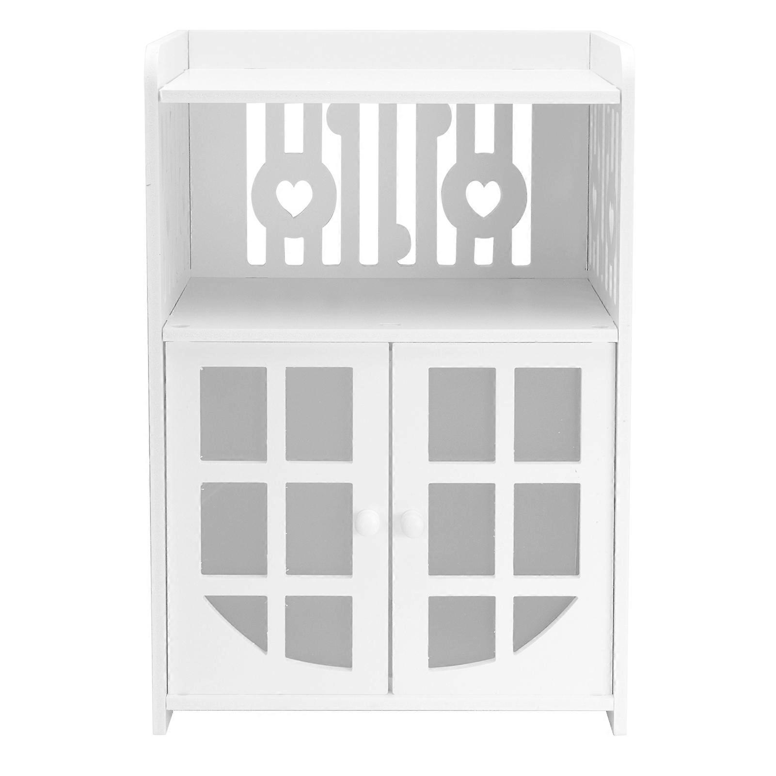 MultiFunction Standing Corner Shelf Waterproof Bathroom Bedroom Storage Rack Floor Storage Cabinet