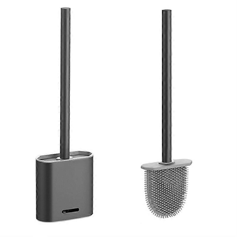 Premium Silicone Toilet Brush - Grey