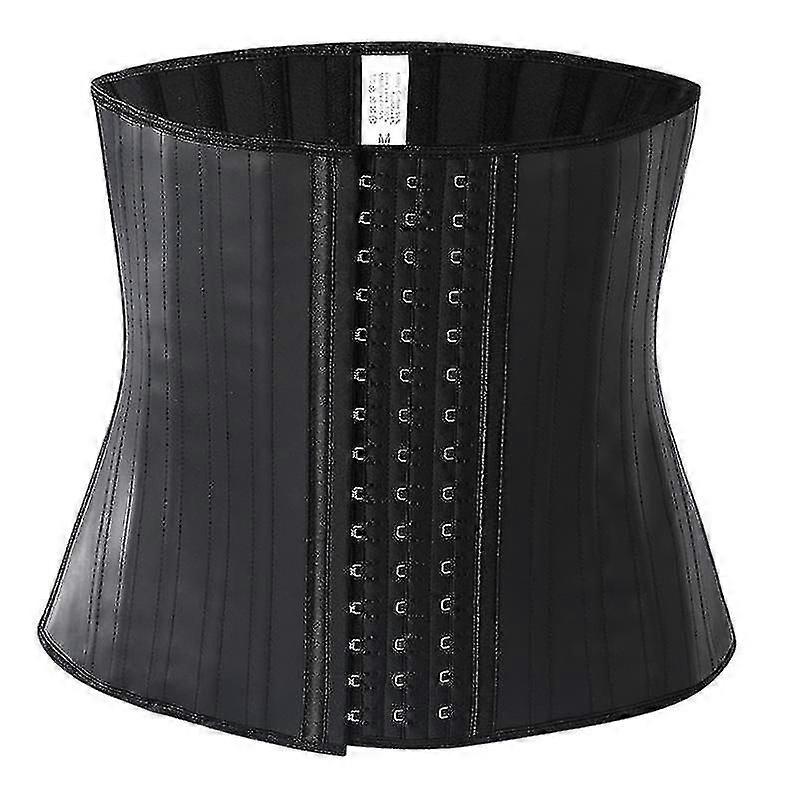 Special Latex Corset Belly Restraint Belt Body Shaper 25 Steel Bone Smooth Rubber Belt