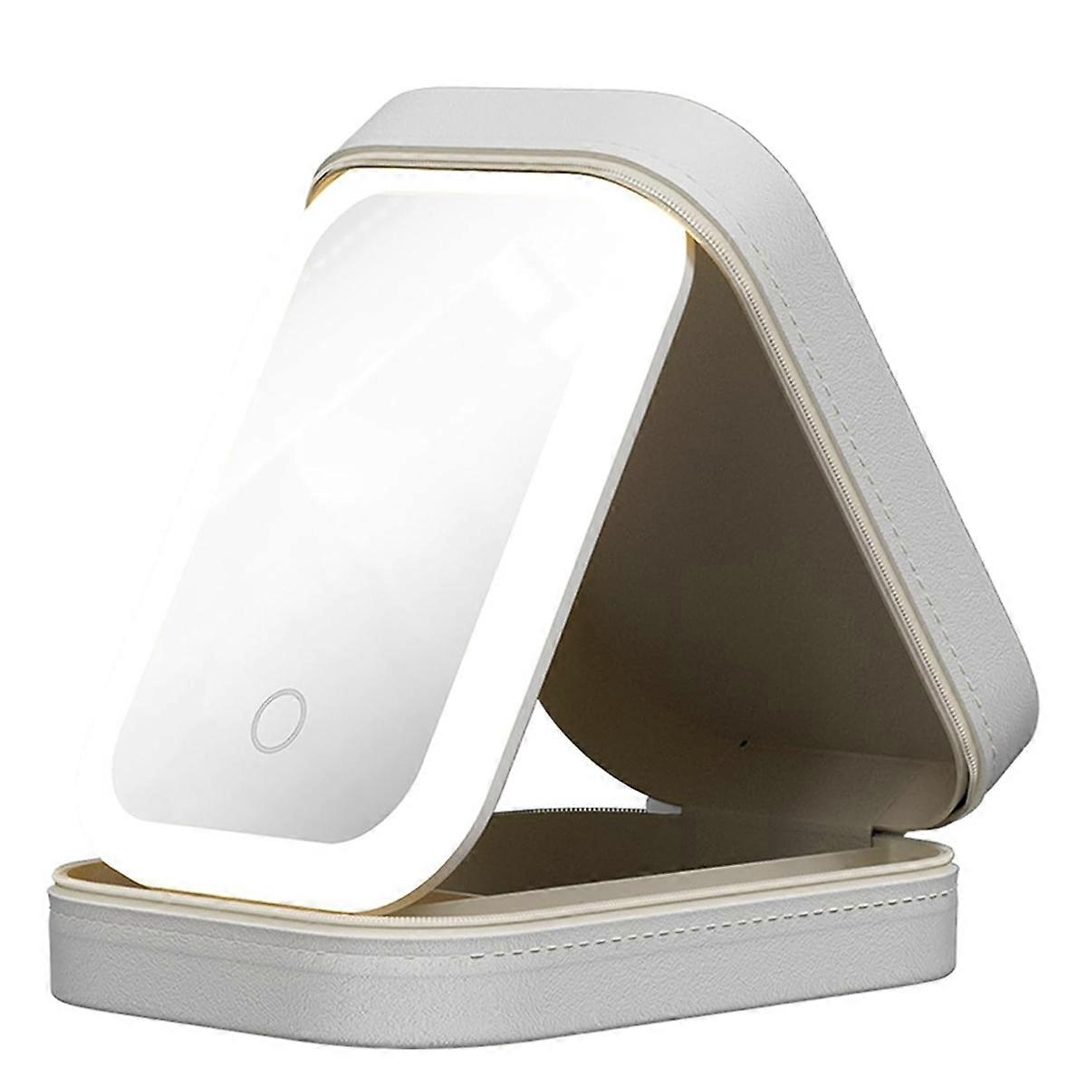 LED Three-Color Adjustable Makeup Mirror White