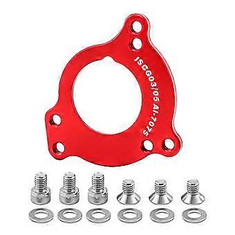 Adattatore per guida catena per biciclette, montaggio su guida catena per biciclette, conversione sella, adattatore per movimento centrale, protezione catena per biciclette, argento