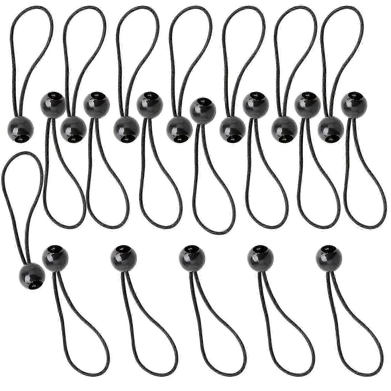 20 stk Presenning Bungee Bolde, Bungee Cord Tie Down stropper Flag Bungees Presenning Reb Ledning Elastisk Shock Rope
