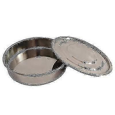 2-500m Round 304 Less Steel Lab Sieve Aperture Sifters Shakers Kit Flour Filter Screen Ser 10cm Diameter Bottom and Lid