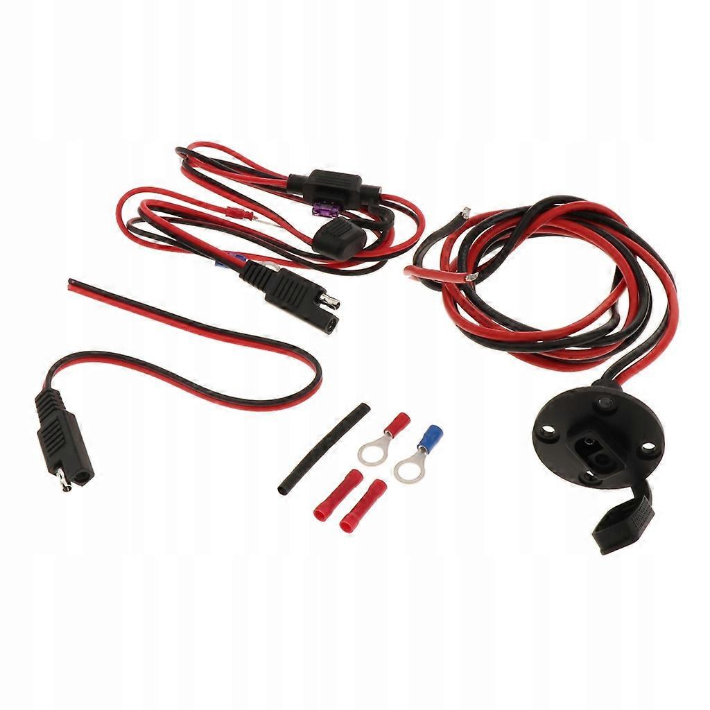 Extension Cable With Sae Plug. 18awg Sae Power Socket