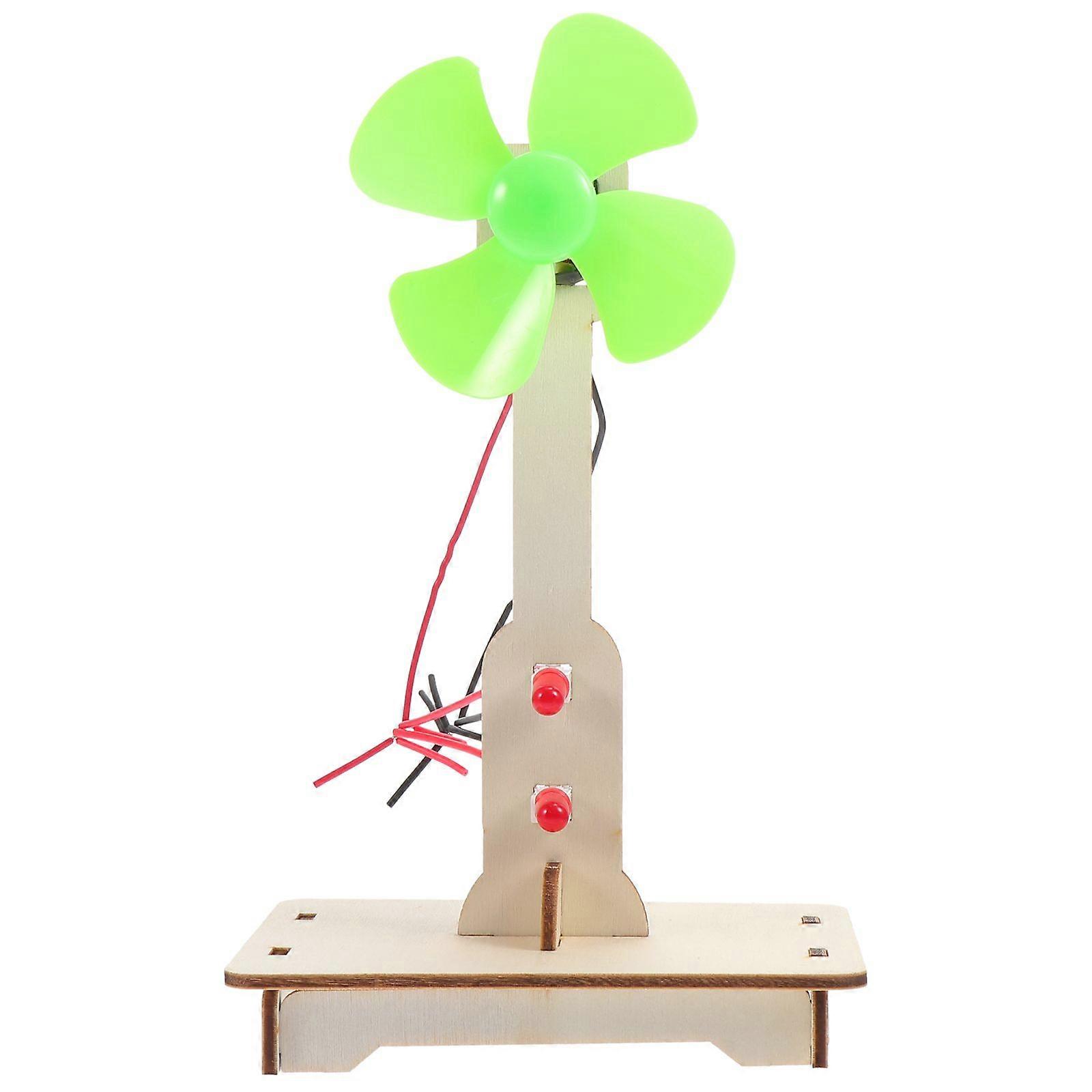 1Pc DIY  Hand-made Wind Generator Science Experiment Toy for Primary School Students