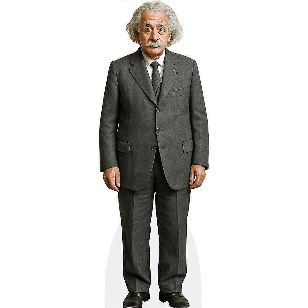 Albert Einstein (Grey Suit) Cardboard Cutout (lifesize OR mini size). Standee. Stand Up.