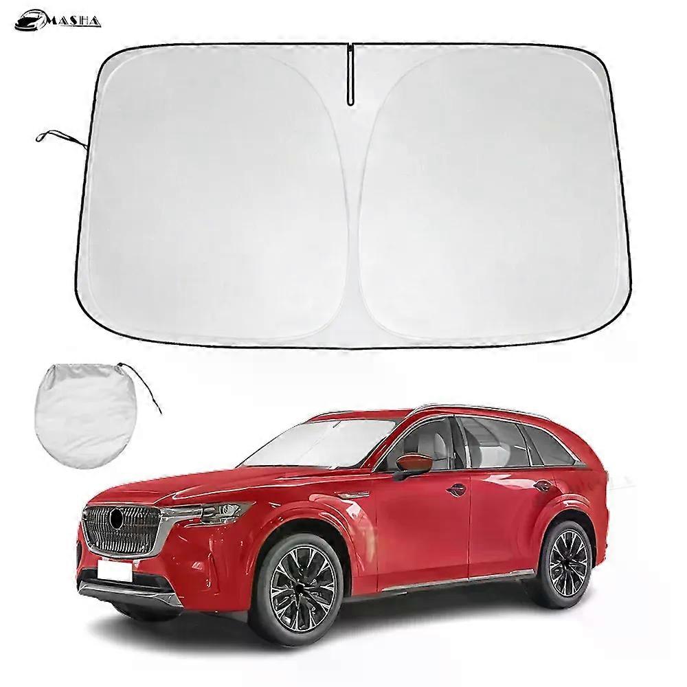 Windshield Sunshade for Mazda CX90 CX-90 CX 90 2017- 2020 2021 2022 2023 2024 Window Shade Sun Visor Protector Blocks UV Rays