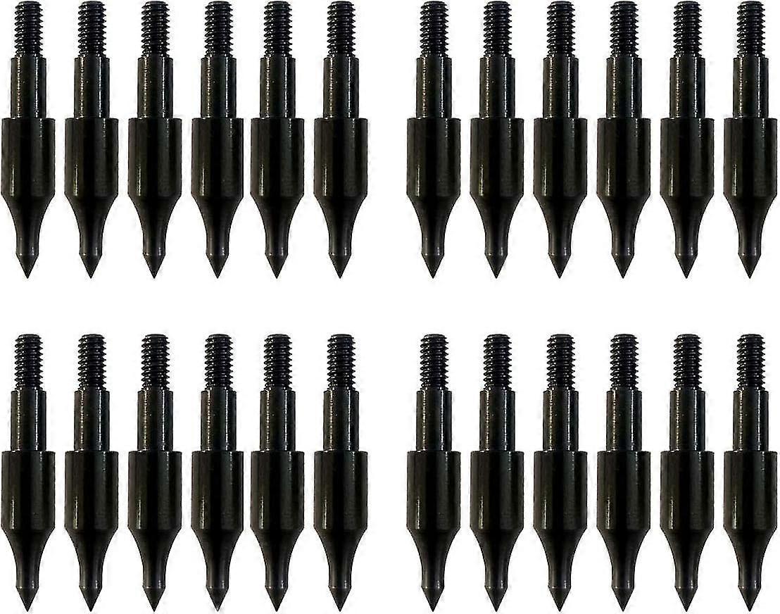 24 pcs steel archery arrow field points - practice target & hunting arrow heads