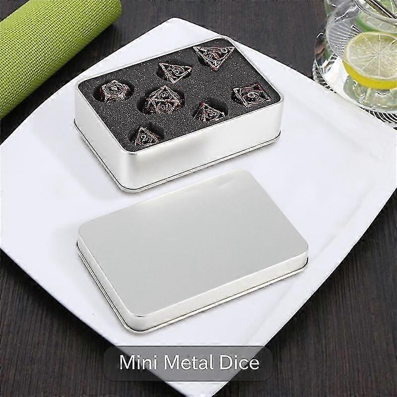 Set Hollow Metal Polyhedral For Role Playing D And D ,d20 D12 D10 D8 D6 D4