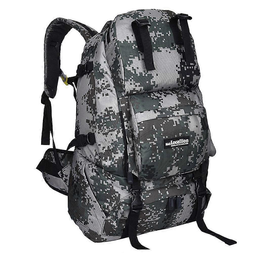 40リットルハイキングバックパック、アウトドアスポーツ旅行登山バックパック、迷彩