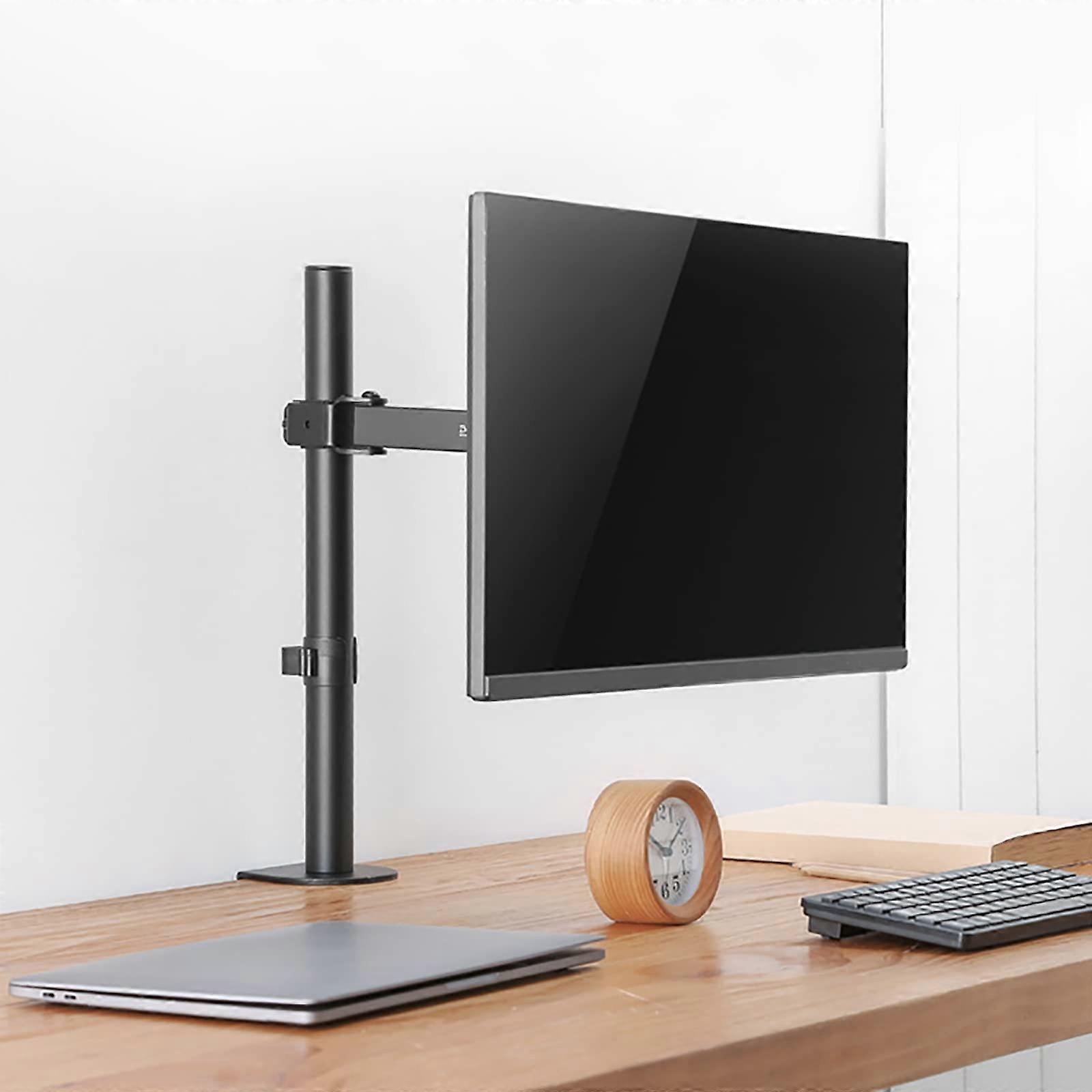 Universal TV Stand Monitor Mount, Monitor Arm With Clamped/perforation Base, Fits 12 - 27inch Screen