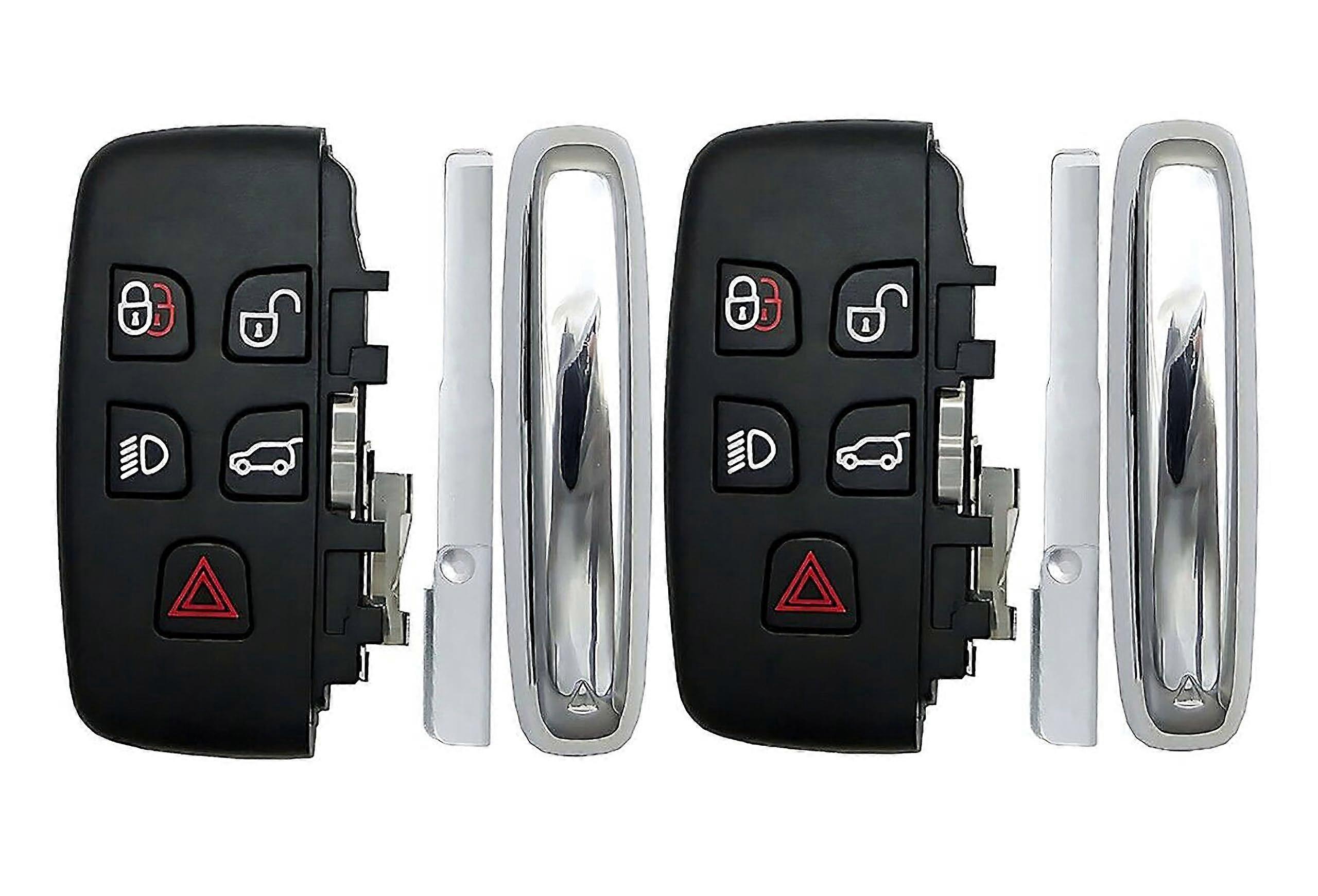 2X  Replacement Key Fob Remote Shell / CASE Compatible with  Fit for Land Range Rover  Jaguar  MPN KOBJTF10A03 (NO Electronics or Chip Inside)