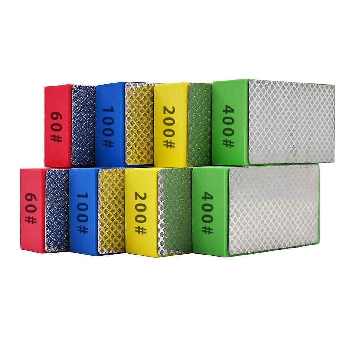 8pcs Diamond Hand Polishing Pads for Ceramic Tile Glass Grinding