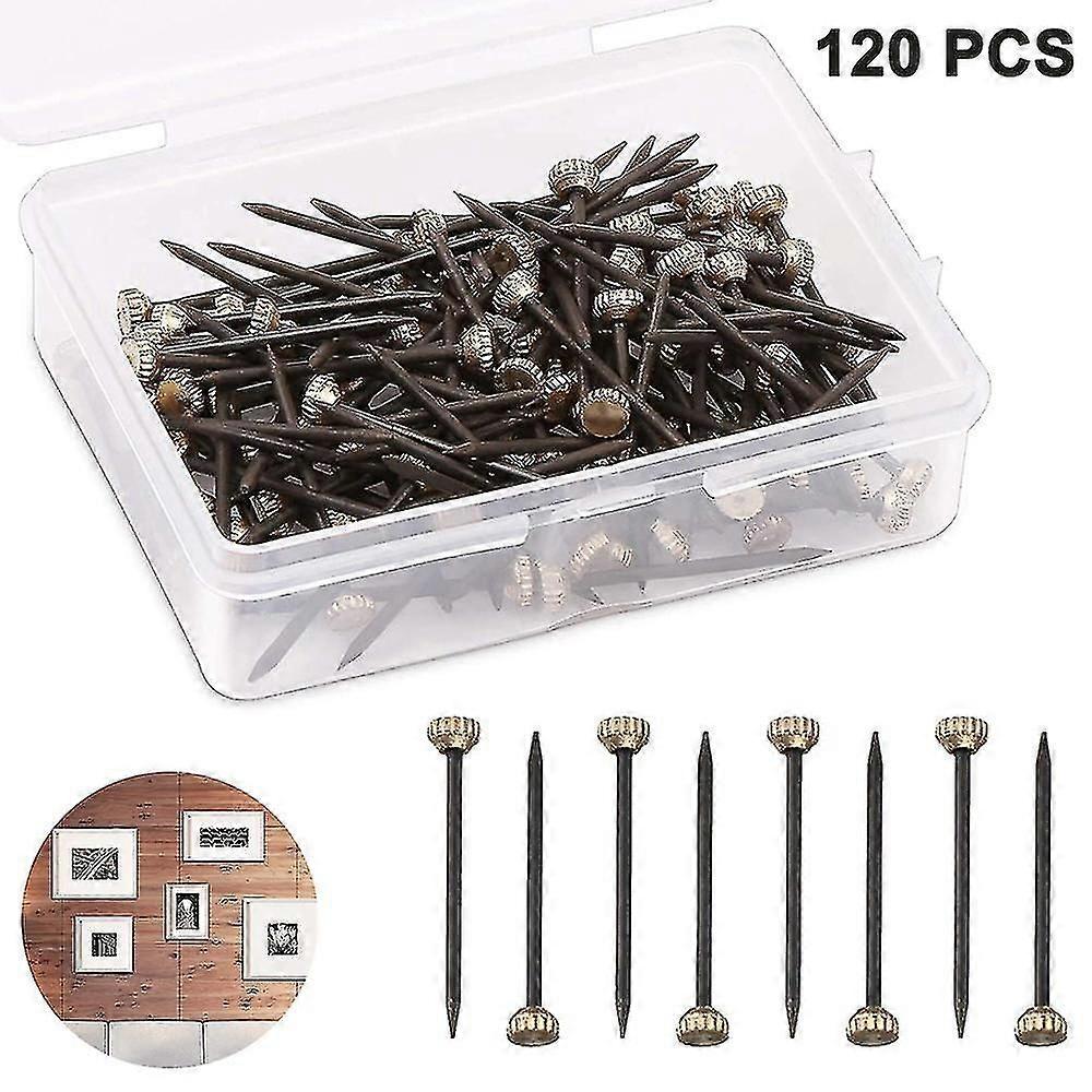 120pcs Hanging Pins Hook Pins With Stora Box
