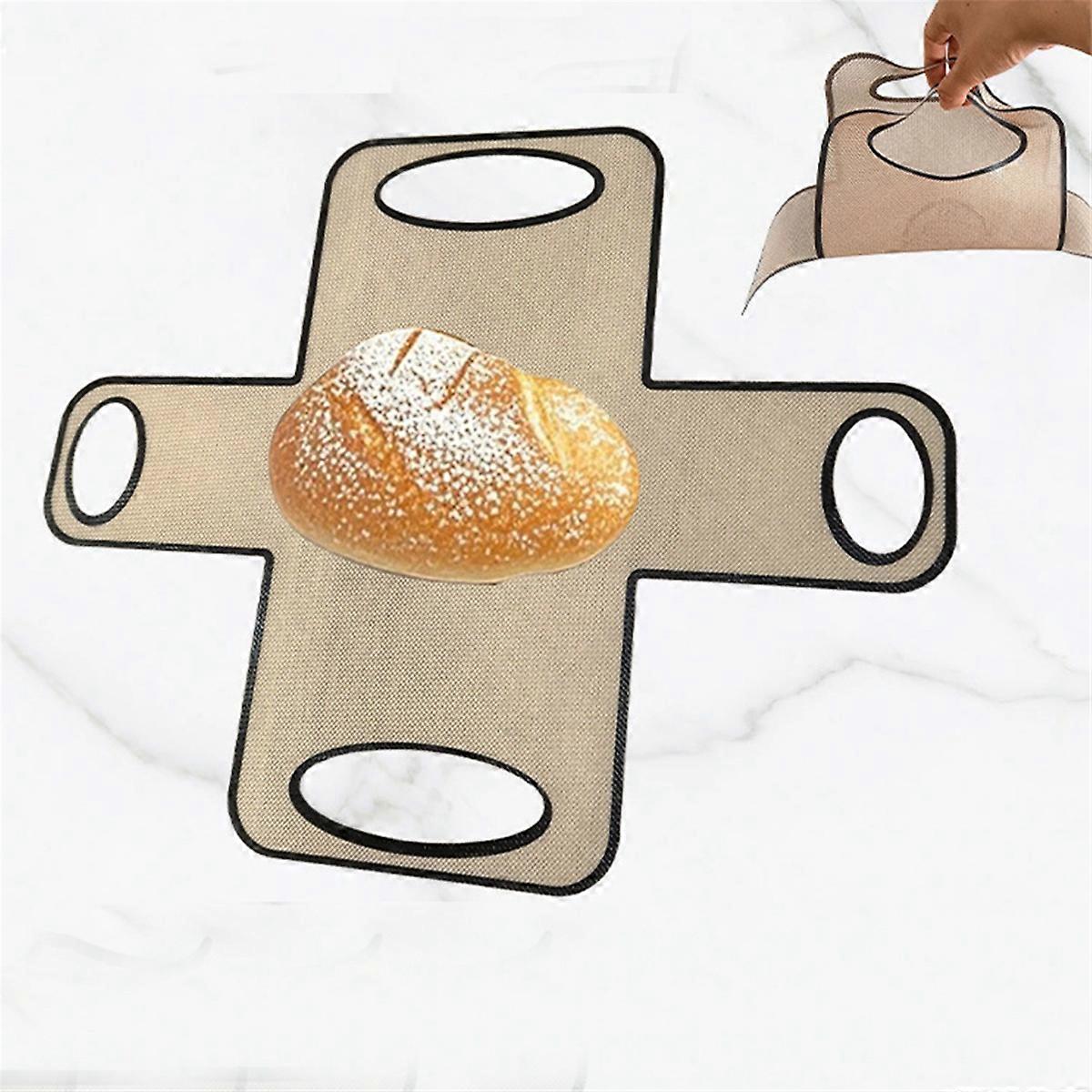 2Pcs Silicone Bread Loaf Pan Liners Reusable Bread Baking Mat,Loaf Pan Lifterswith 4 Handles